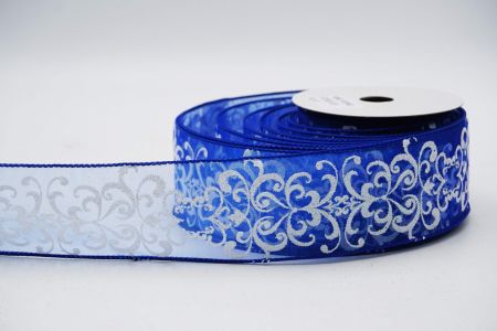 Glitter Swirl Sheer Wired Ribbon_KF7351GC-4-151_blue